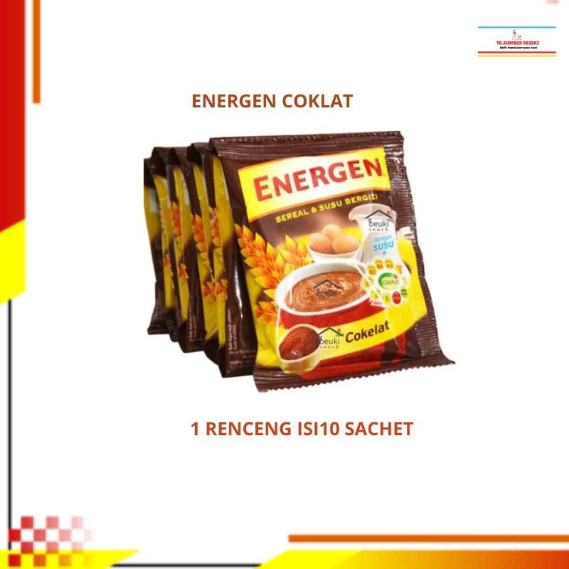 

Energen Coklat Sereal dan Susu Bergizi 1 Renceng Isi 10 Sachet PROMO MURAH/ Sereal dan Susu Energen Coklat 1 Renceng Isi 10 Sachet PROMO MURAH