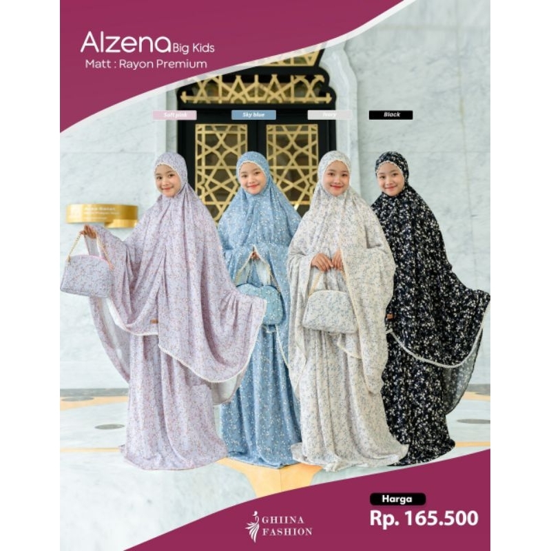 Mukena Setelan Anak Alzeena Mukena by Ghiina Fashion