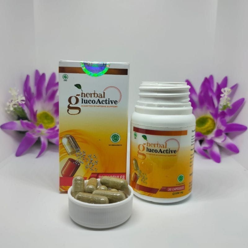 Glucoactive Asli Original Obat Herbal Diabetes Kencing Manis dan Gula Darah Glucoactive 100% Asli Or