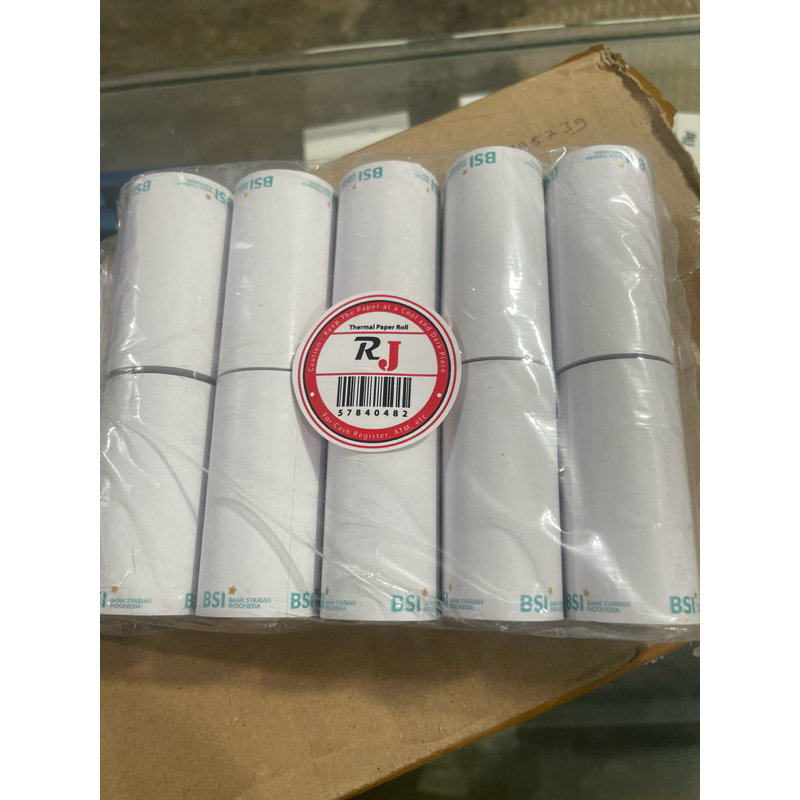 

kertas struk / thermal logo BSI isi 10 rol