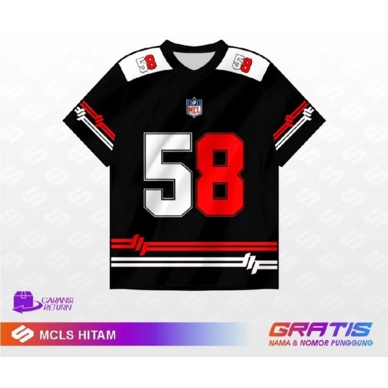 Baju Kaos Basebal Atasan Jersey Pria Wanita Full Printing 3D