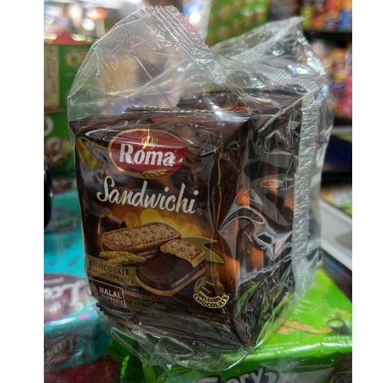 

Roma Sandwichi Renceng | Chocolate Bon bon berisi 10pcs/Renceng