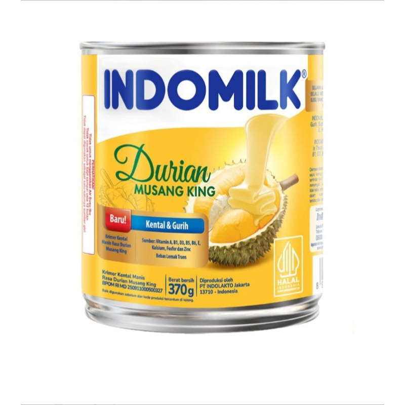 

INDOMILK Krimer Kental Manis Durian Musang King 370 Gram