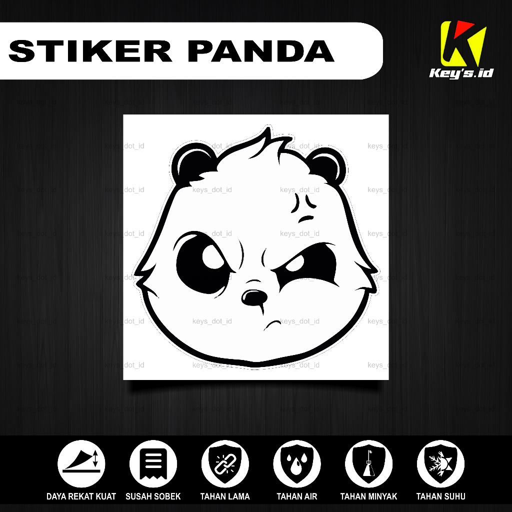 

STIKER PANDA, STICKER KEPALA PANDA, STIKER PANDA KEREN