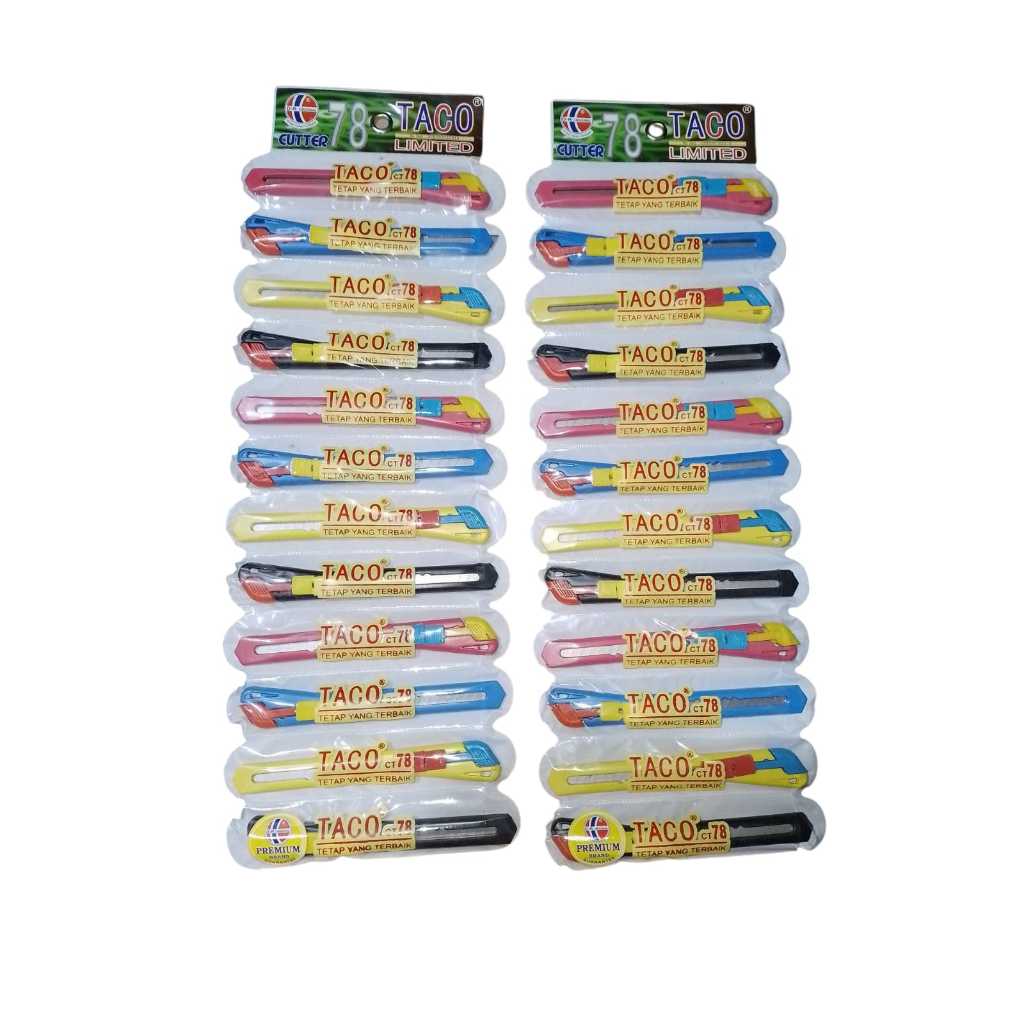 

TACO CUTTER KECIL 78 L-150 Isi 12 pcs per renteng