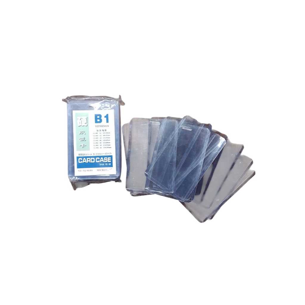 

ID Card Case B1 B2 B3 B4 – Name Tag / Gantungan Papan / Mika Pelindung Microtop 1 Pack 20 Pcs