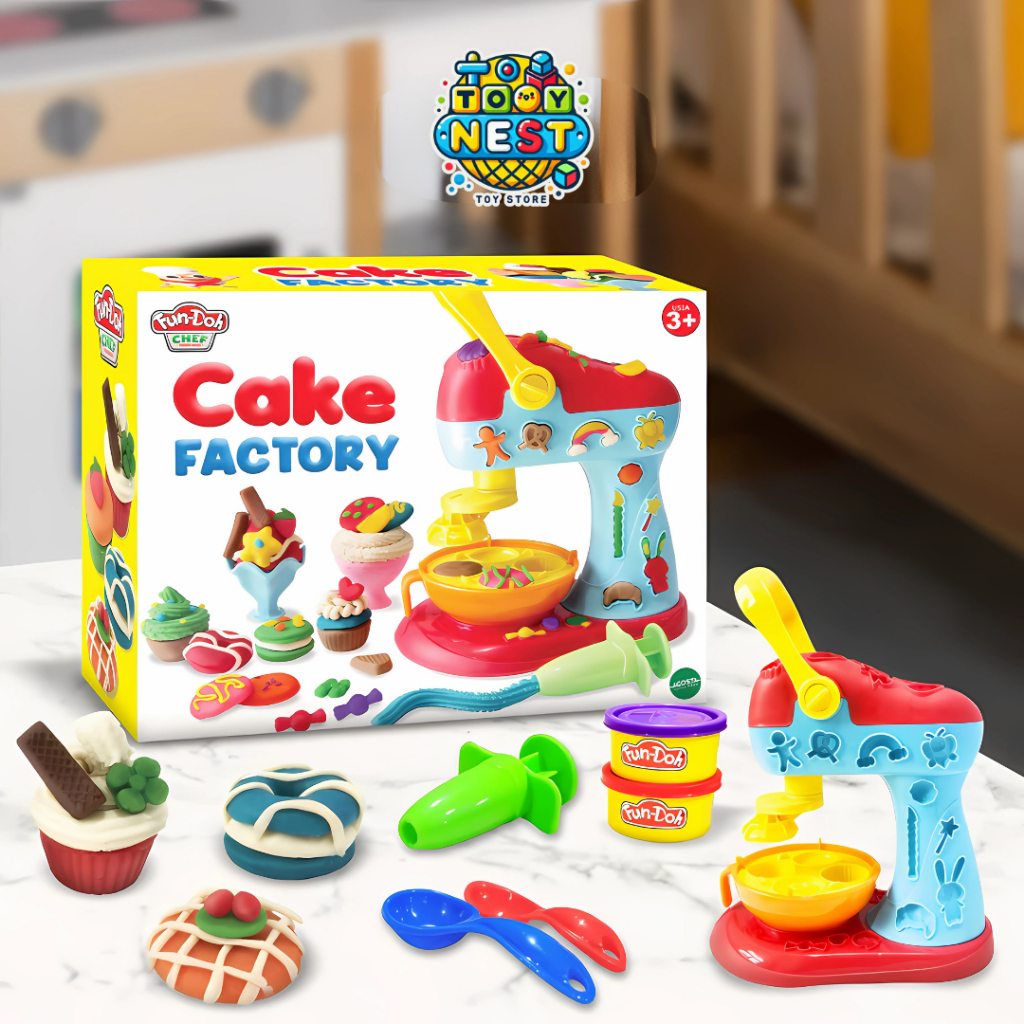Cake Series Fun Doh Factory - Fundoh Cake Factory Mainan Lilin untuk Edukasi Anak