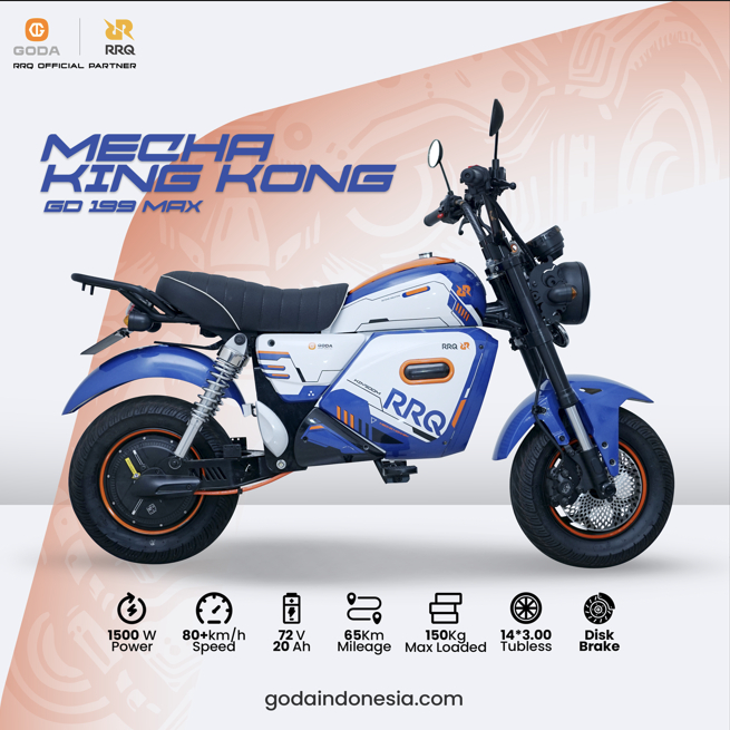 GODA -Sepeda listrik 72V 20 AH 1500 W- MECHA GD 199 MAX