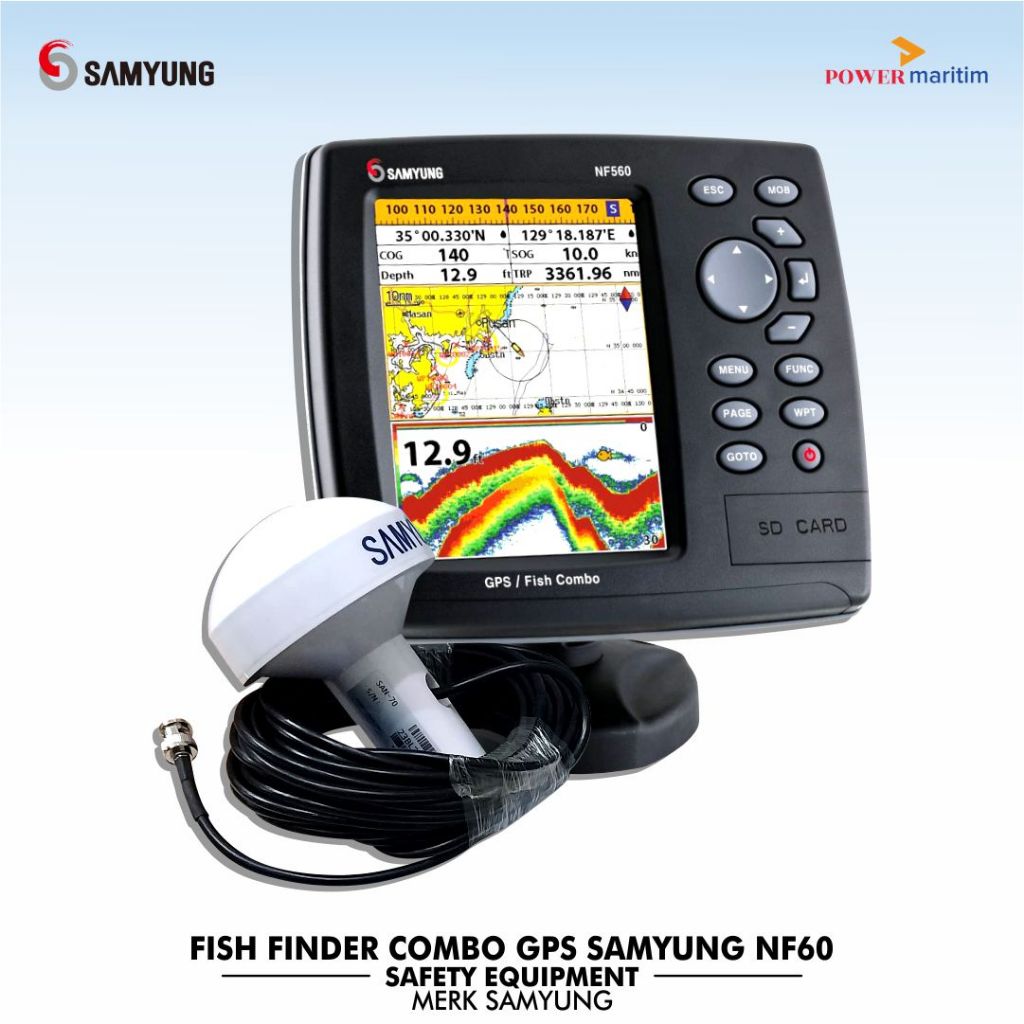 Samyung NF560 GPS Fish Finder Chartplotter Sounder Alat Navigasi Untuk Kapal