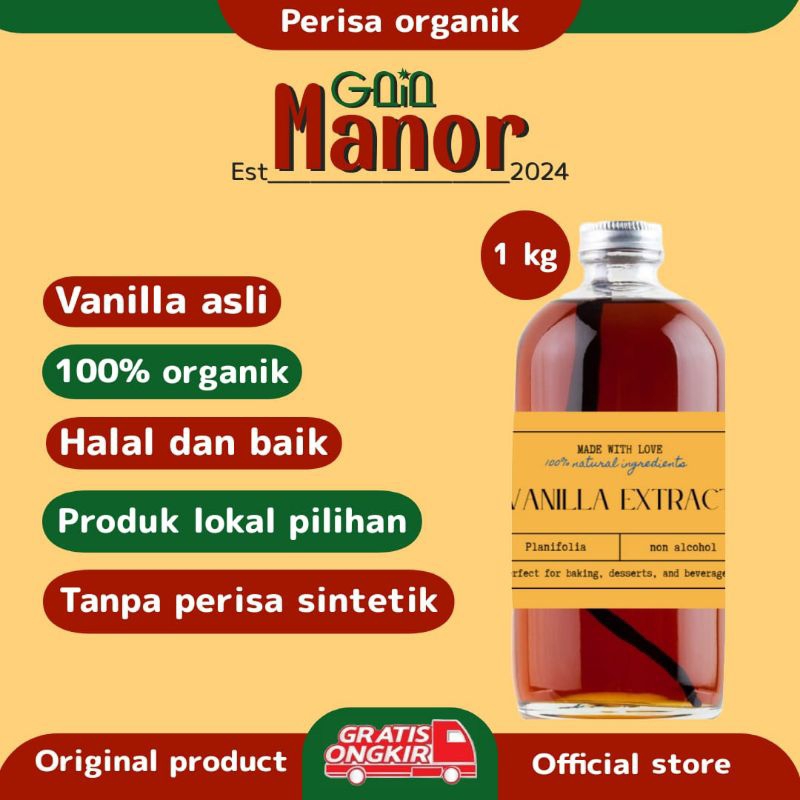 

1KG HOMEMADE VANILLA EXTRACT ORGANIK PREMIUM GOURMET/ PERISA VANILLA ALAMI