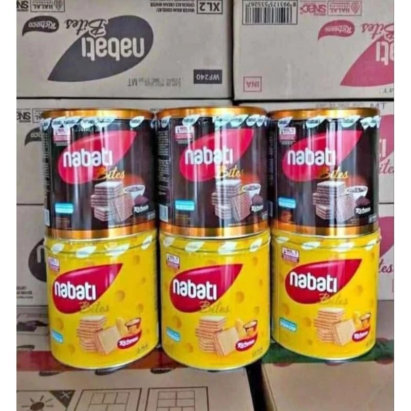 

(1 Dus) Nabati Wafer Keju - Coklat Isi 6 Kaleng - RK