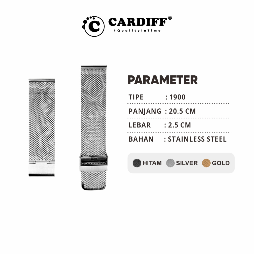 Tali Jam Tangan Rantai Cardiff Tipe 1900