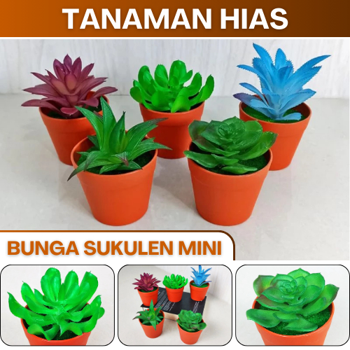 Ornamen Tanaman Bunga Hias Plastik Pohon Bonsai Pot Bonsai Mini Pajangan Dekorasi Artificial Flower