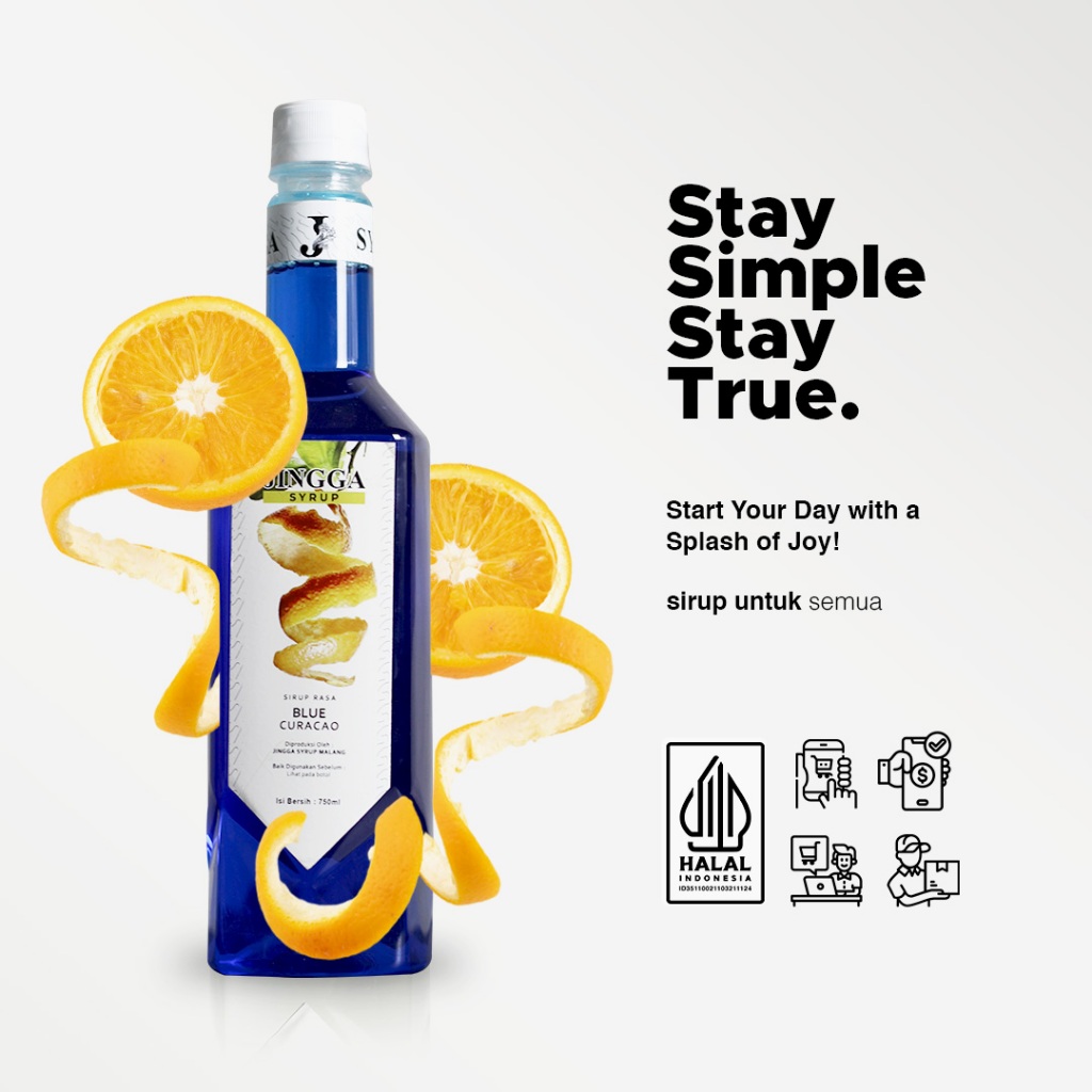 

Jingga Blue Curacao Syrup 750 ml - Sirup Blue Curacao Untuk Coffee Mocktail
