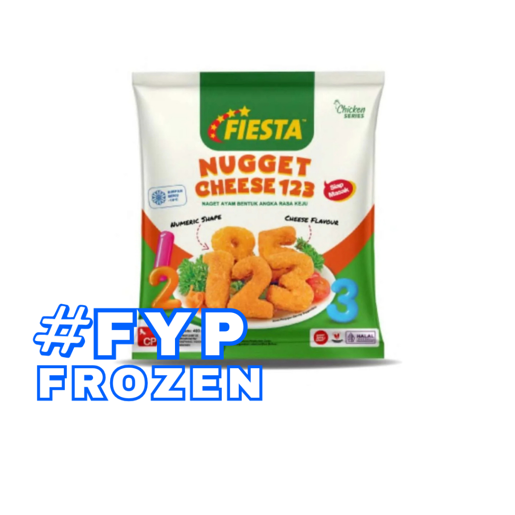 

FIESTA CHICKEN NUGGET CHEESE 123 400GR / NAGET KEJU