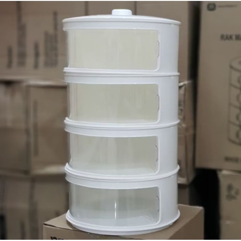 Tudung Saji Diamond Ayam Jago Tudung Saji Sakura Putih 4 susun & 5 susun tingkat Pink Ungu Biru Rak 