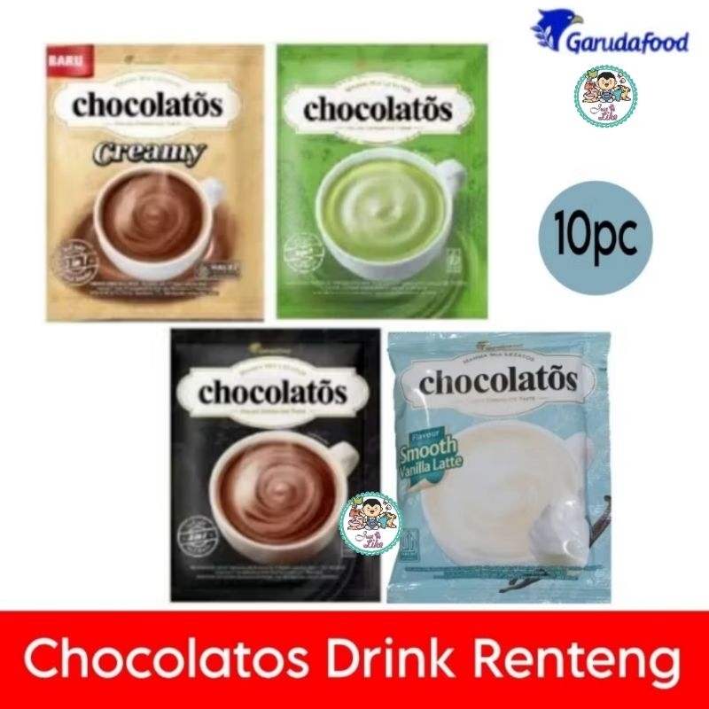 

Chocolatos drink Italian Chocolate Matcha vanilla Latte creamy isi 10pc