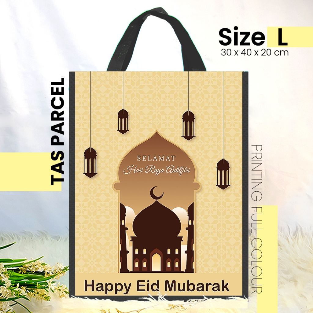 

TAS IDUL FITRI HITAM KURMA UKURAN SEDANG 30x40 - TAS PARCEL PRINTING / TAS LEBARAN
