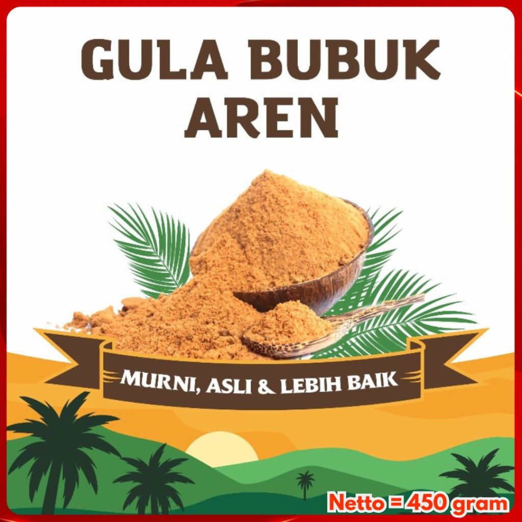 

GULA SEMUT BUBUK AREN, GULA AREN BUBUK ORGANIK ASLI 100%