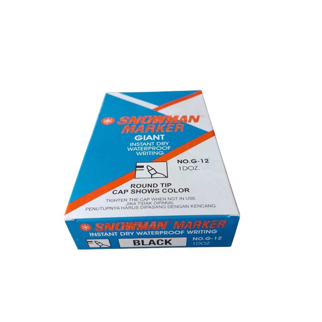 

Spidol Snowman Permanent G-12 – Warna Hitam, Biru, Merah