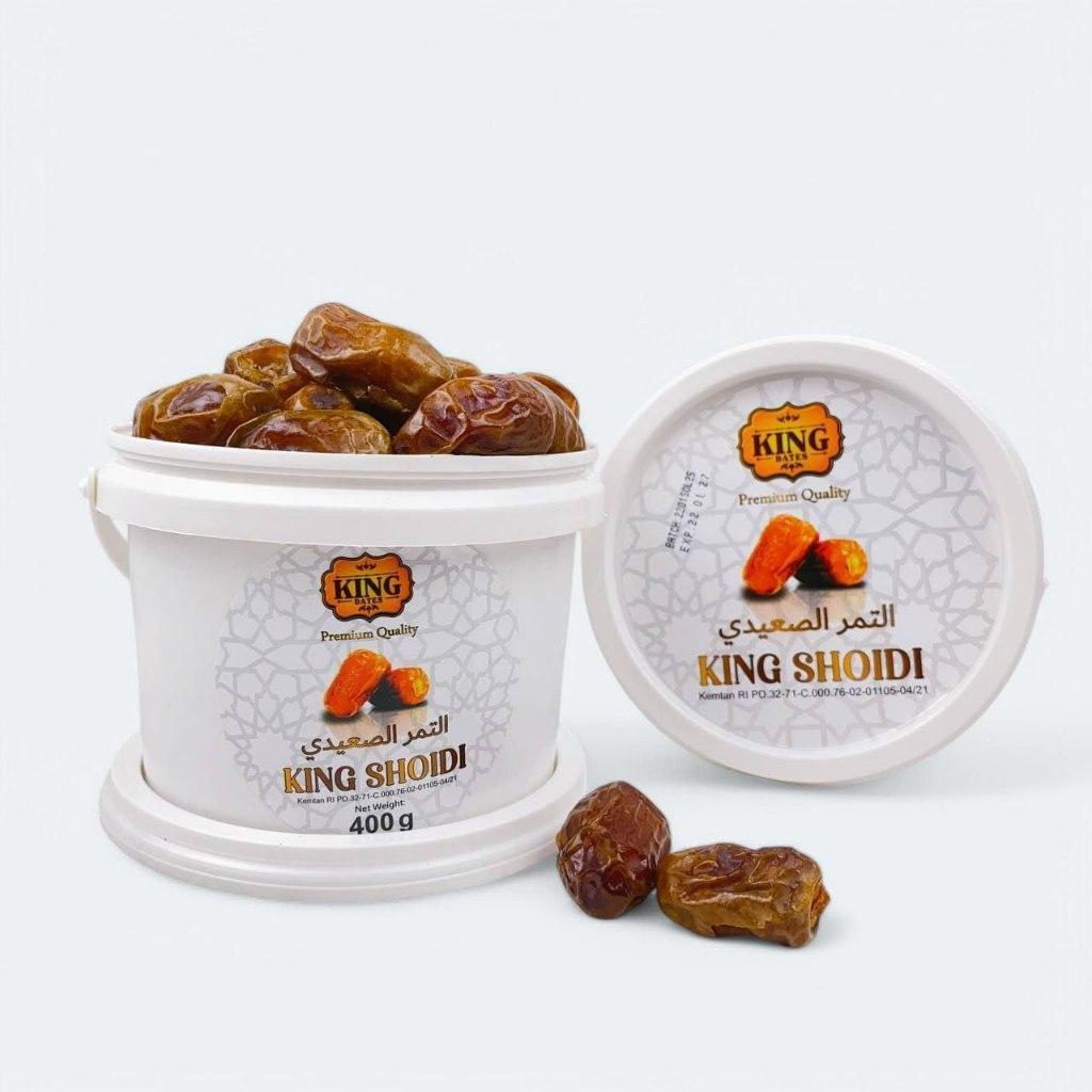 

Kurma Enak King Baterai Premium Quality Shoidi Sirah 400 g Cocok untuk Buka Puasa