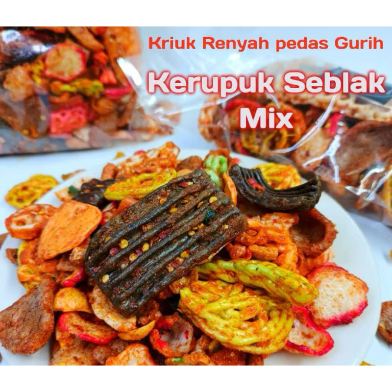 

Camilan uenak - seblak mix, siomay kering, bagelen dll