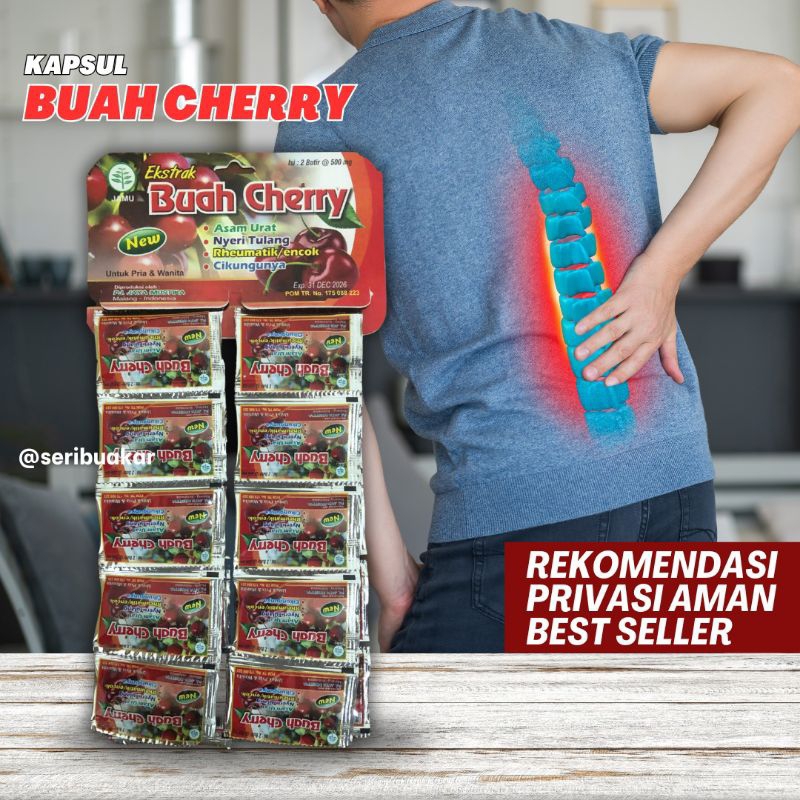 

Kapsul Herbal Asam Urat Nyeri Tulang Buah Cherry Original 100%