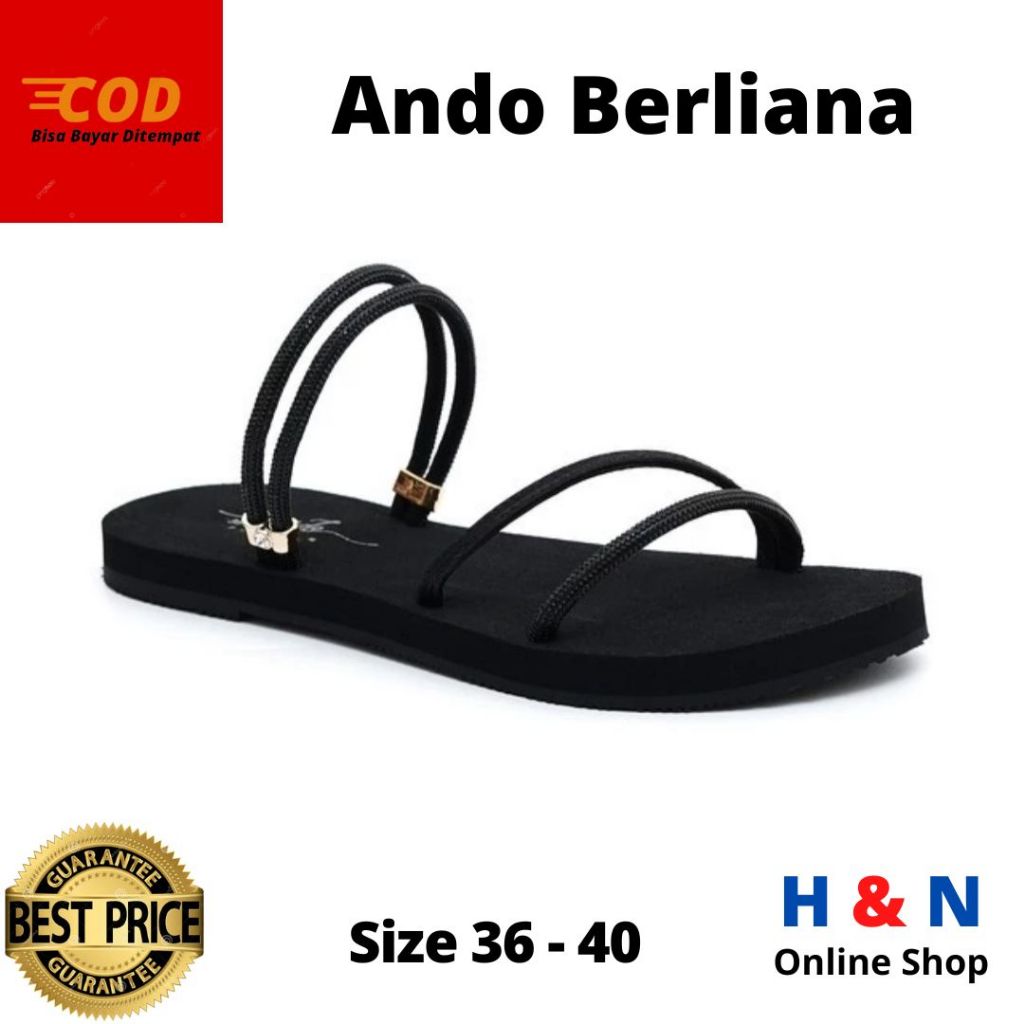 H&N Online Shop - Sandal Strappy Wanita ANDO BERLIANA - Size 36-40