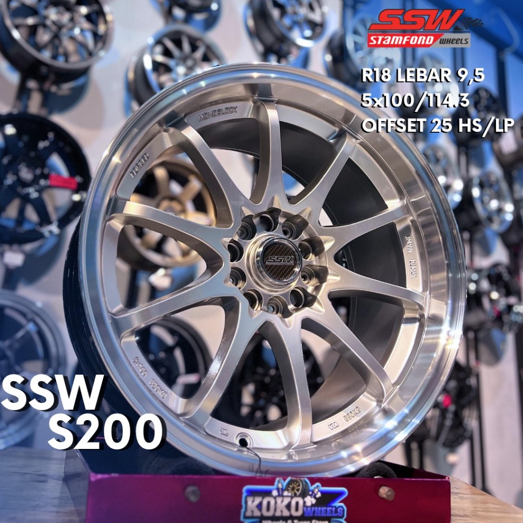 Velg Mobil SSW S200 R18 Untuk Xenia Innova Terios dll