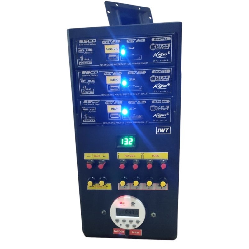 Ampli walet Rakitan IWT 3 player 8 channel 1 timer/Mesin walet