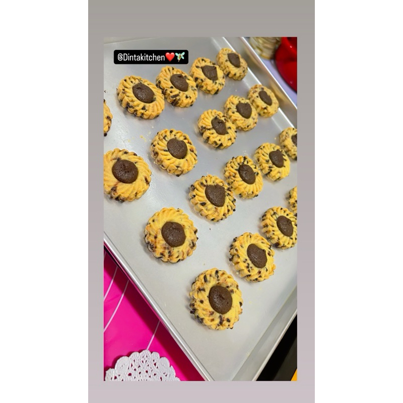 

butter cookies nutella