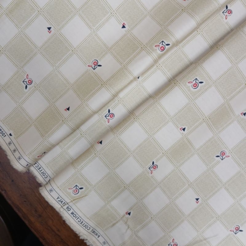 Kain Cotton Kemeja motif/Kain katun Italy/Premium per cm | KAIN KATUN