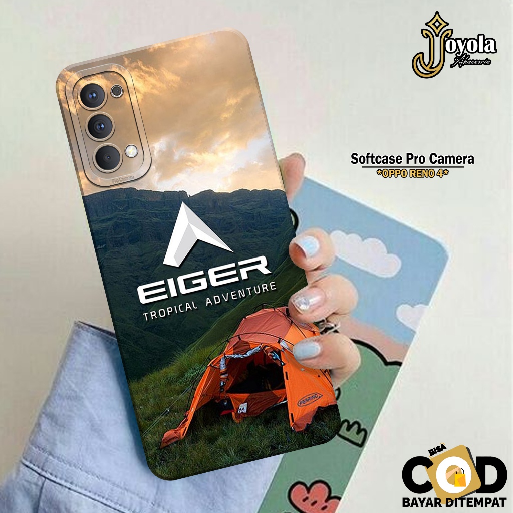 JOYOLA Case OPPO RENO 4 - Fashion Case Branded - Softcase OPPO RENO 4 - Pro Camera - Casing OPPO REN