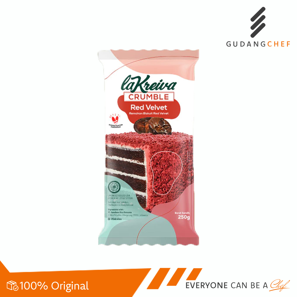 

Colatta La Kreiva 250g - Bikin Seru Kreasimu Dengan Crumble Red Velvet untuk Dekorasi & Baking