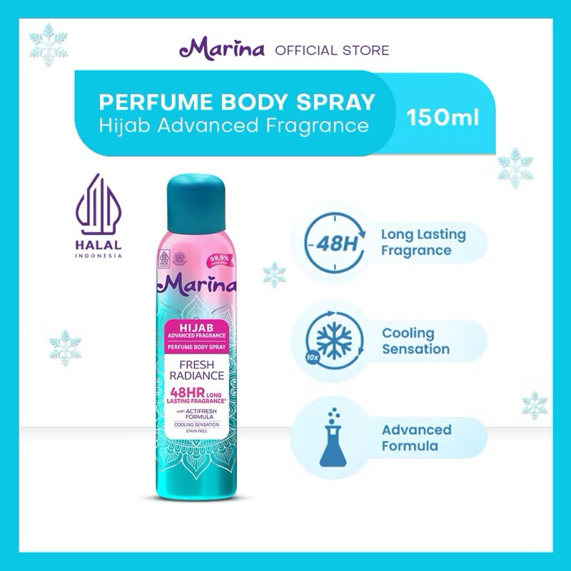 Marina Hijab Parfum Spray 150ml / Parfum Body Spray