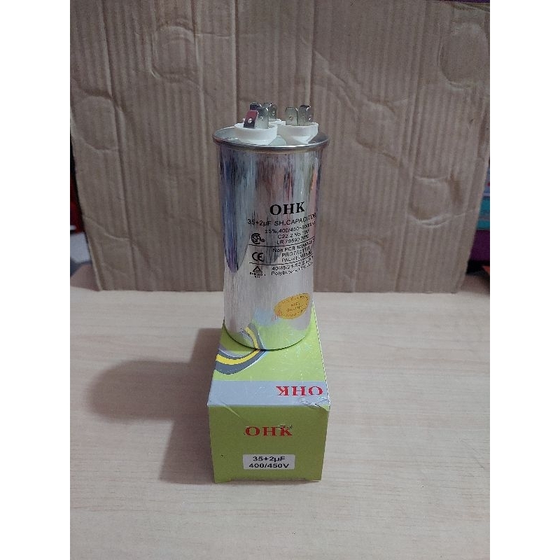 kapasitor 35+2uf AC