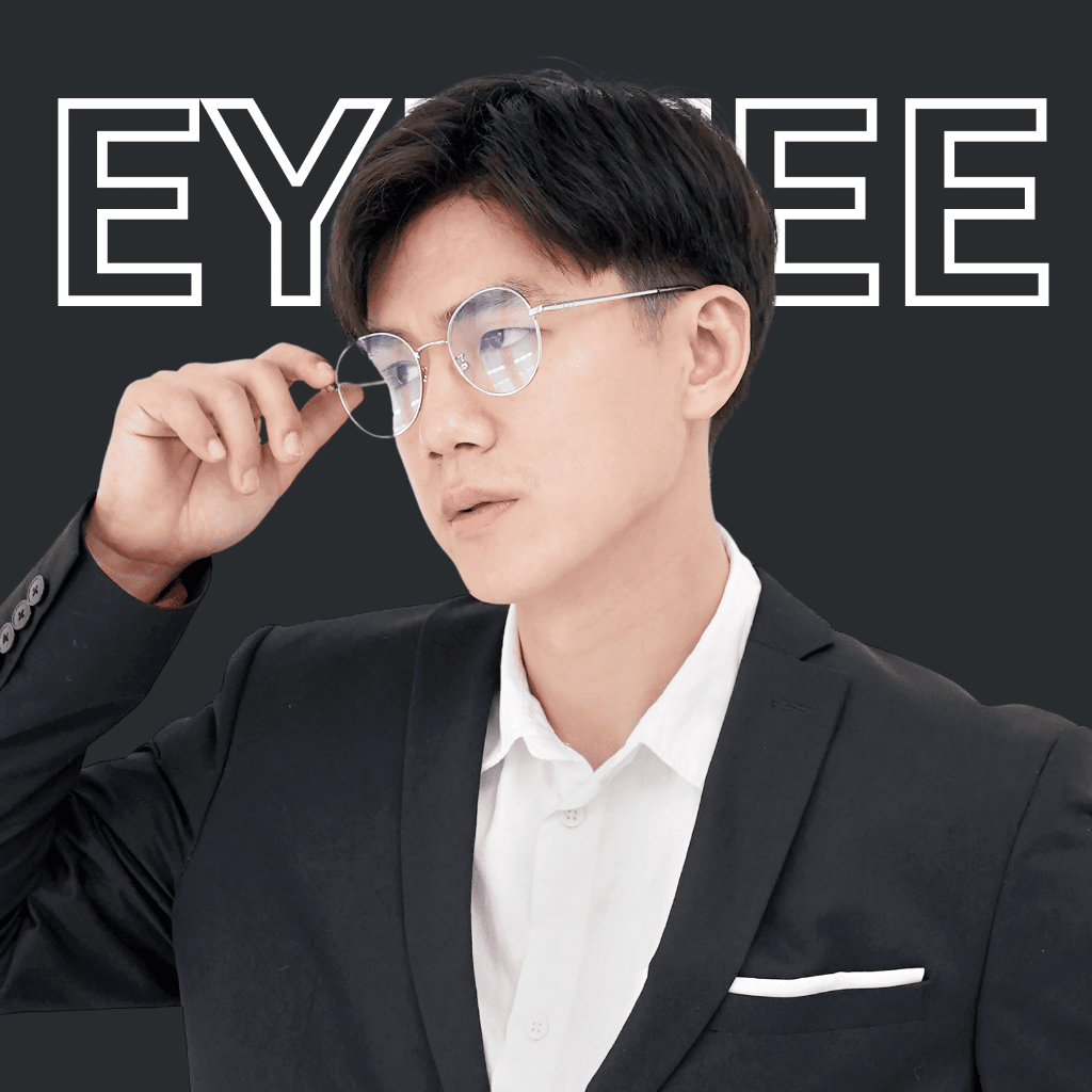 Kacamata Silver Minus Bulat Fleksibel Ringan Nosepad Muka Kecil Standar Pria Wanita EYEZEE - ECHORA