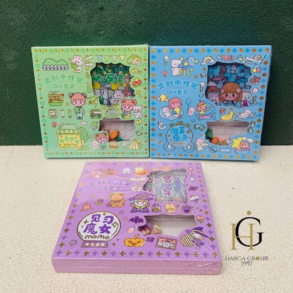 

stiker box MOMO PULPEN DIY sticker termurah alat tulis kantor jurnal stiker viral cod murah