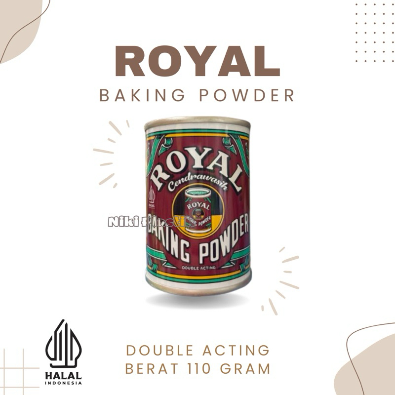 

Royal Baking Powder Double Acting 110gram | Kemasan Kaleng
