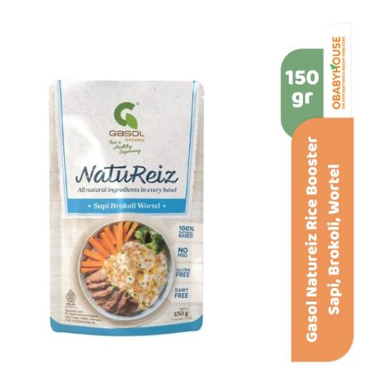 

Gasol Natureiz Rice Booster 150 gr - Sapi, Brokoli, Wortel