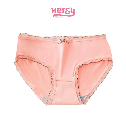 HERSY - Celana Dalam Wanita Pita Renda Katun CD Motif Underwear Sexy Sempak Korean