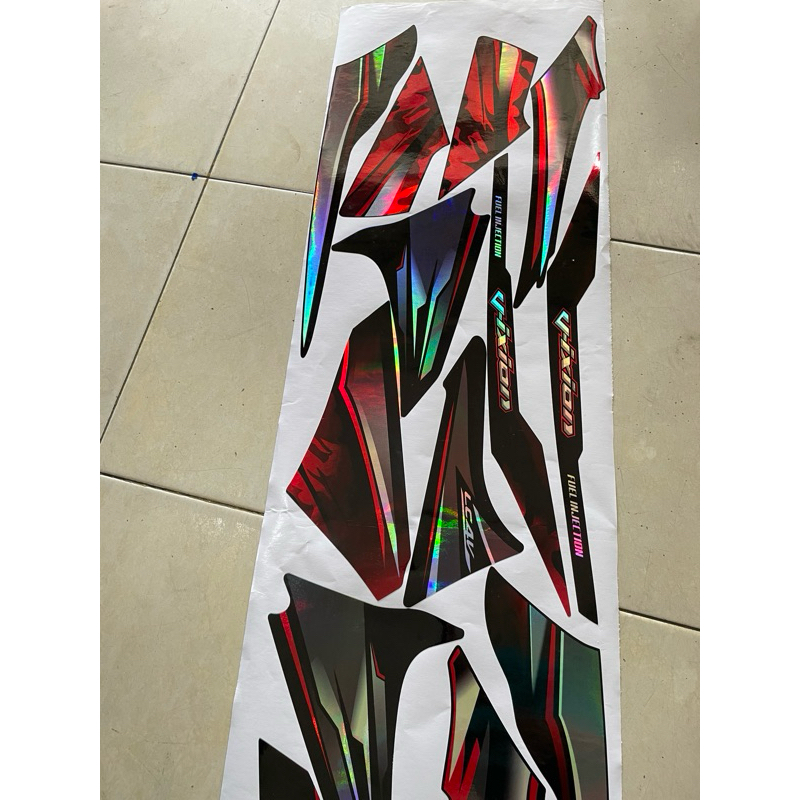 stiker viral striping les hologram vixion