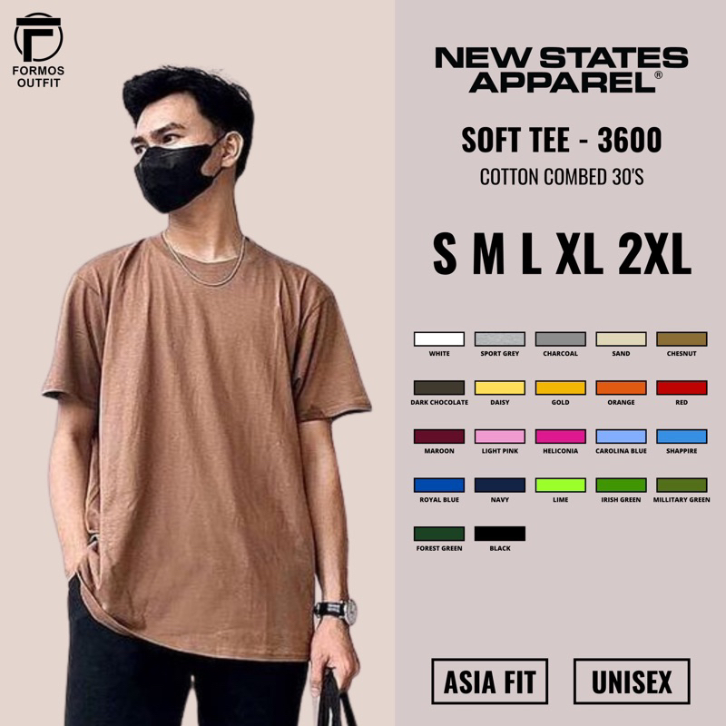 Kaos Polos NSA Soft Tee Combed 30s