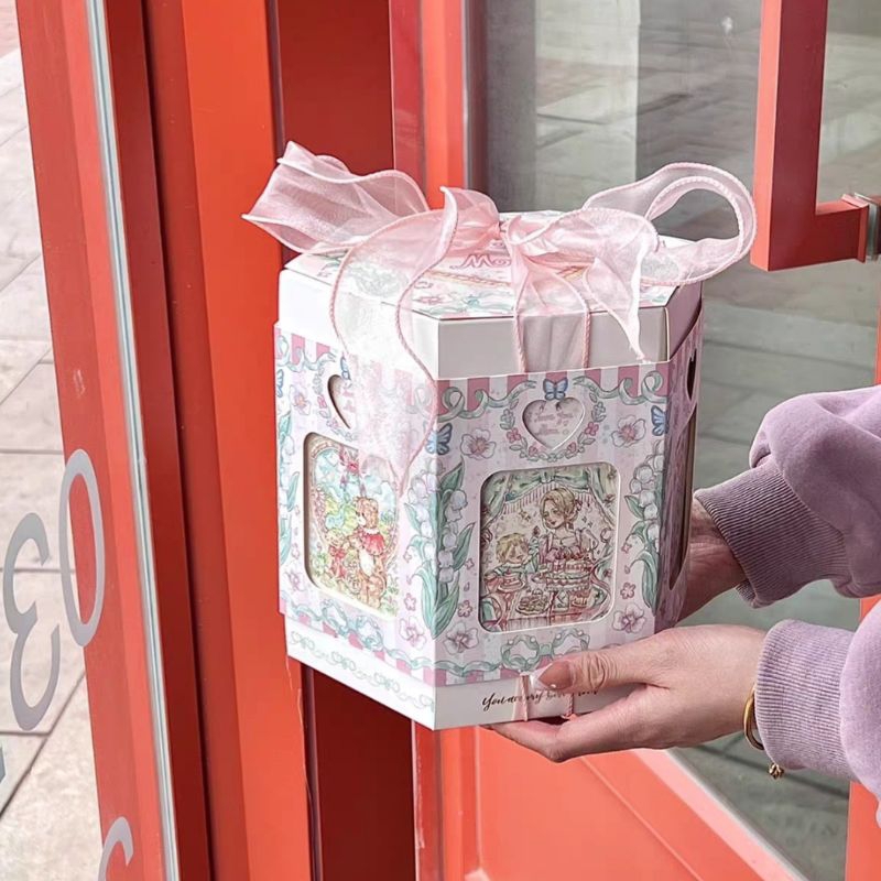 

B132 Kotak Kue Mom Day Kotak Tenteng Bunga | Kotak Mother Day Mom Day | Kotak kado | Kotak hari ibu