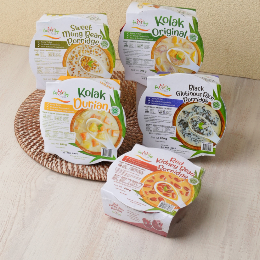 

Family Food Indonesia Dessert - Kacang Hijau, Kolak Pisang, Kolak Durian, Ketan Hitam, Kacang Merah 200gr