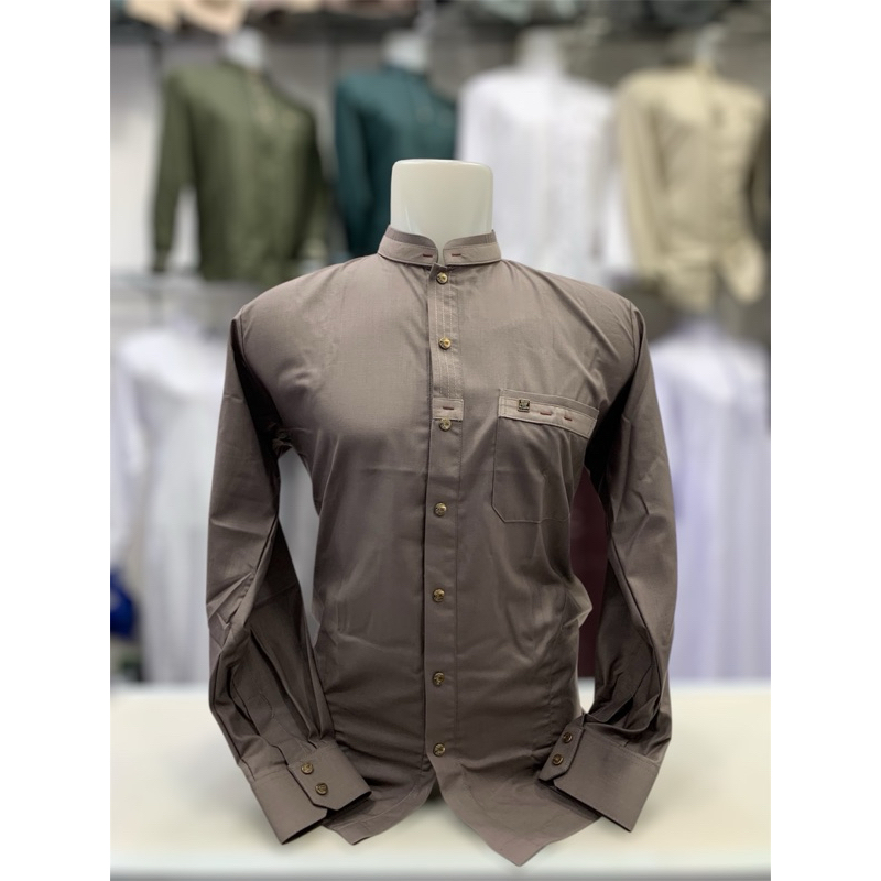 baju koko alwafa kancing klick Full