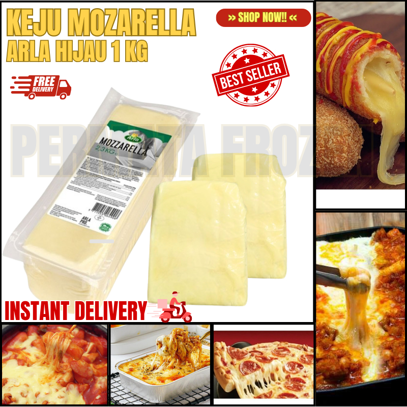 

Keju Mozarella Arla Hijau Kemasan 1 kg 200gr 250gr 500gr