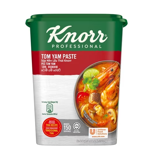 

KNORR TOM YAM PASTE BUMBU SIAP PAKAI UNTUK TOMYAM INSTAN DISTRIBUTOR RESMI 1,5 KG