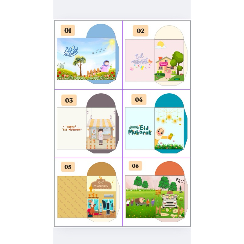 

PRE ORDER amplop lebaran karakter murah aesthetic (12pcs) (uang dilipat)