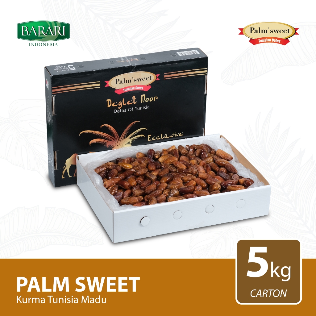 

PALM SWEET Kurma Tunisia Madu 5kg Premium Dates High Quality Tekstur Lembut dan Renyah